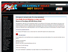 Tablet Screenshot of heavenlyheathotsauce.com